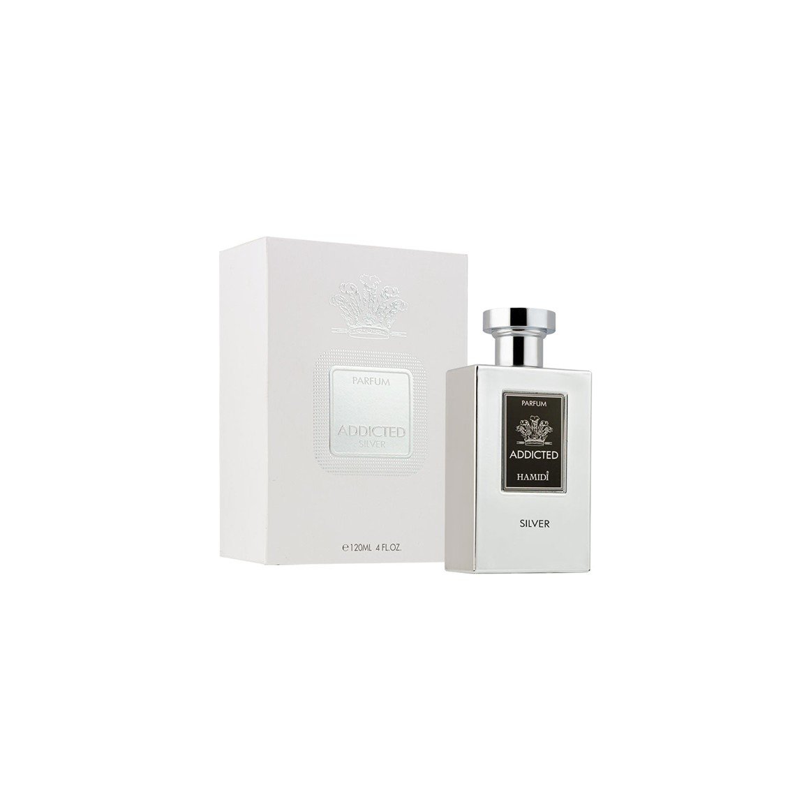Presentation1 Armaf Hamidi Addicted Silver 120ml - Image 1