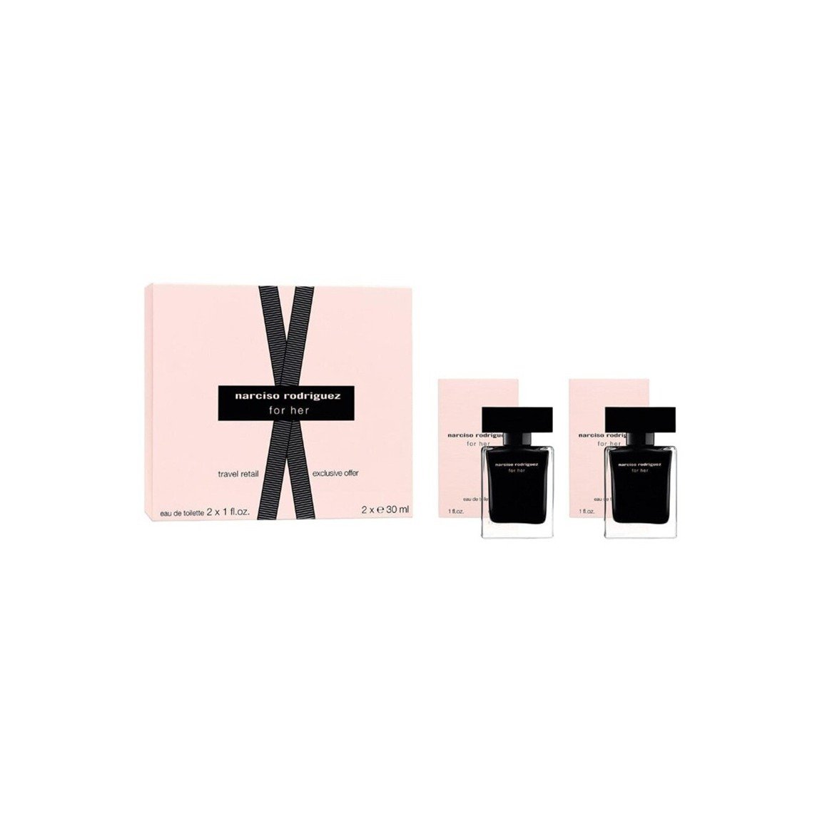 Presentation1 Narciso Rodriguez For Her 2 x 30ml EDT Spray - Image 1