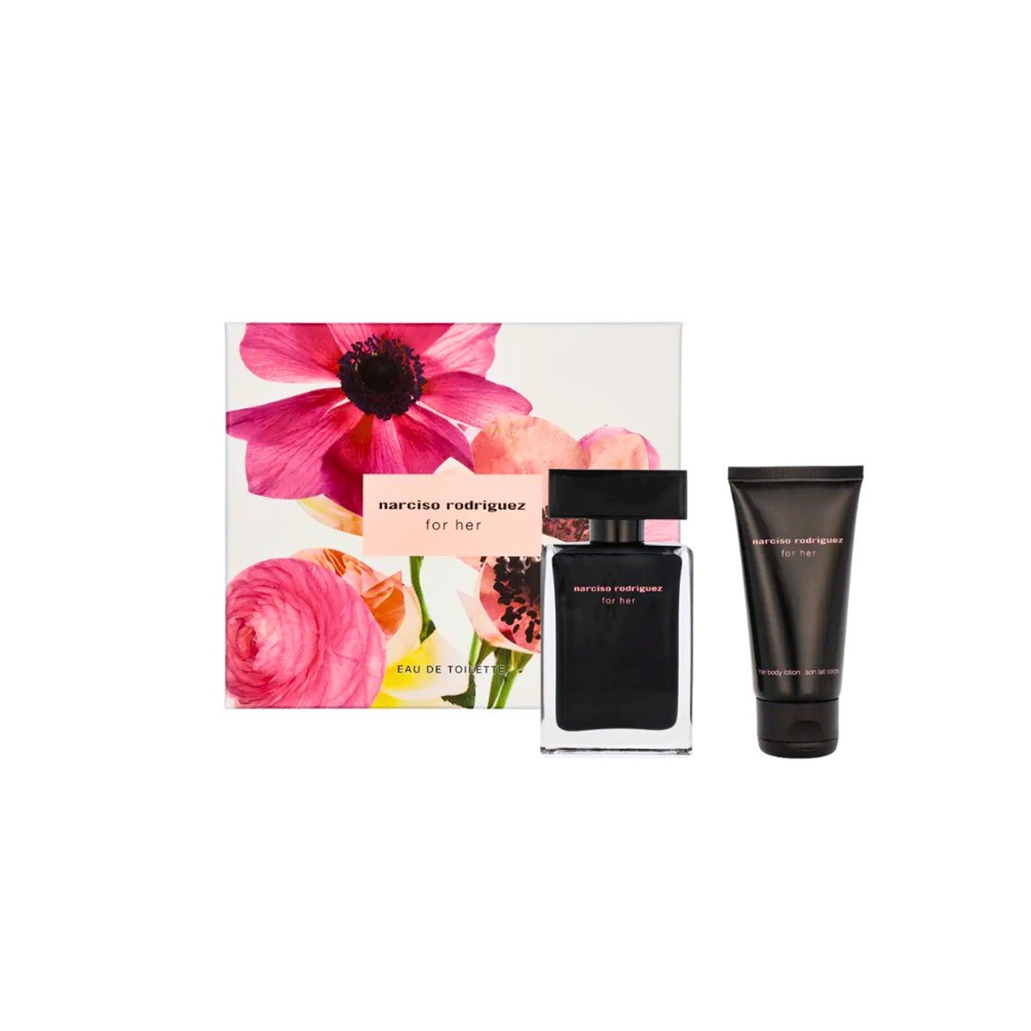 Presentation1 Narciso Rodriguez for Her 50ml EDT Spray / 50ml Body Lotion - Image 1