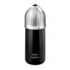 Cartier Pasha de Cartier Edition Noire Eau de Toilette 100ml black bottle with silver cap, front view