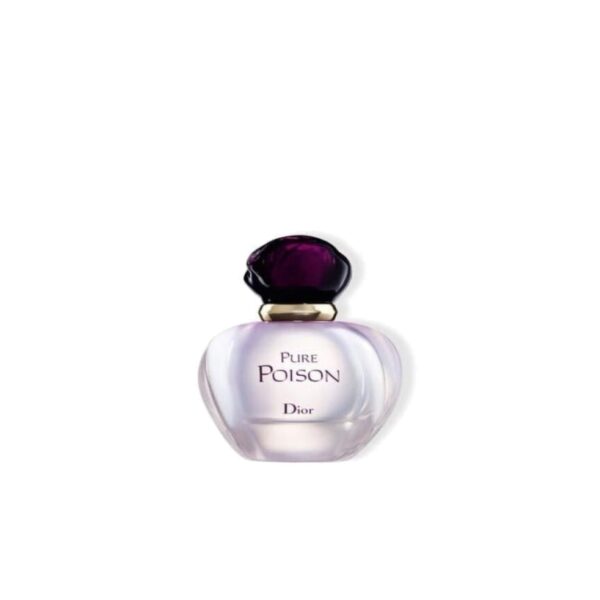 Dior Pure Poison Eau de Parfum 30ml round white bottle with purple cap, front view