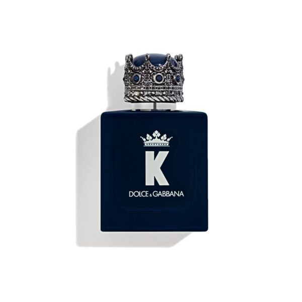 Dolce and Gabbana K Parfum 50ml navy bottle with crown cap, front view