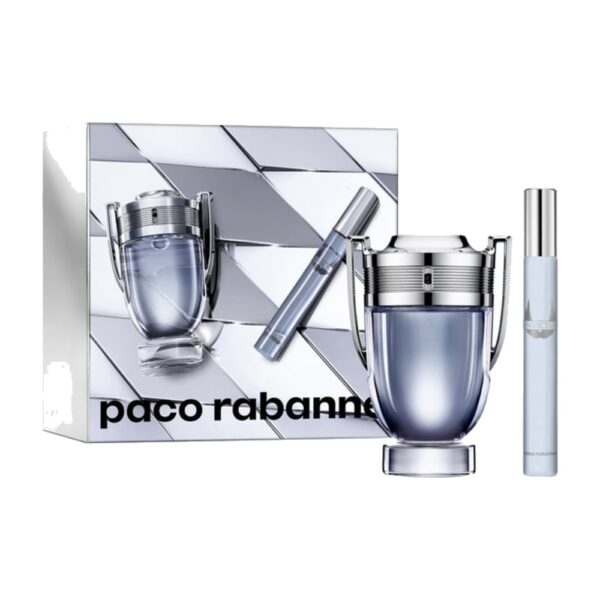 Paco Rabanne Invictus Eau de Toilette 100ml Gift Set with 10ml Travel Spray - gift set