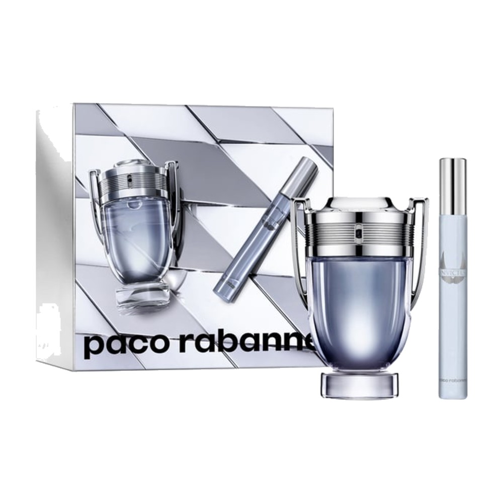 Paco Rabanne Invictus Eau de Toilette 100ml Gift Set with 10ml Travel Spray Paco Rabanne Invictus Eau de Toilette 100ml Gift Set with 10ml Travel Spray - gift set